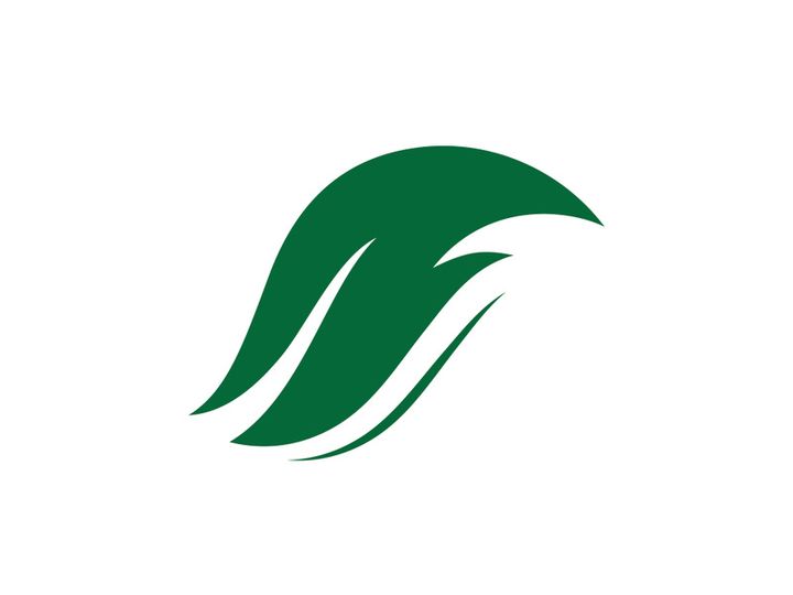 green leaf logo ecology nature vector icon