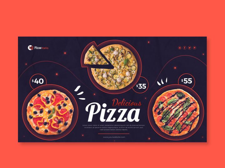 Italian food banner