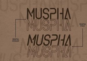 Muspha - Stencil Display Font