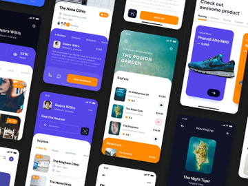 Helium - Multipurpose Card-based UI Kit preview picture