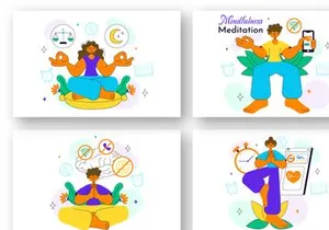 10 Mindfulness Meditation Practice Illustration