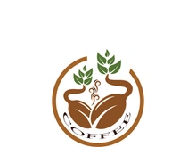 Coffee bean icon vector illustration template