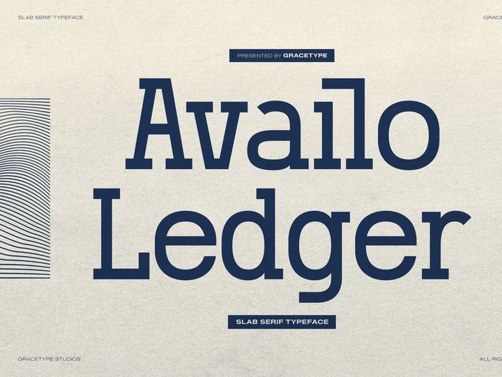 Availo Ledger | Slab Serif Typeface