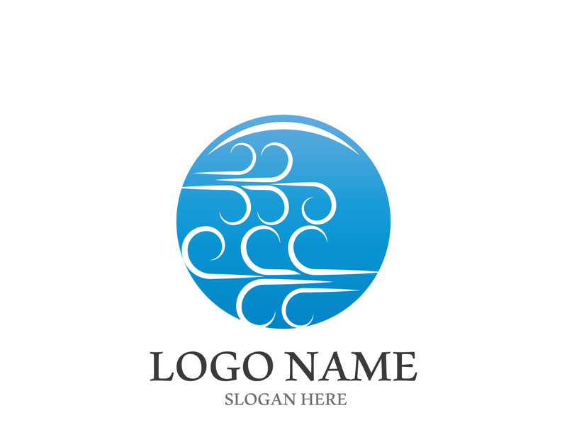 Wind icon vector illustration design template