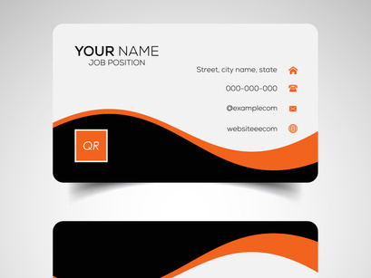 10 Double-sided creative and modern business card template. Vector illustration