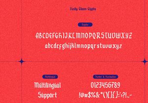 Funky Gloom - Fancy Blackletter