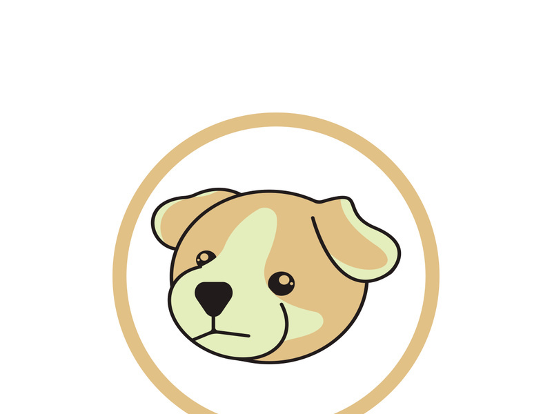 Dog logo vector design icon illustration template