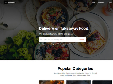 Meal mart food delivery application preview picture