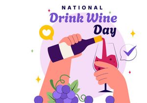 11 National Drink Wine Day Illustration