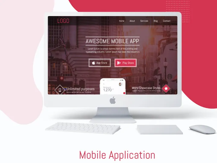 App Landing page design