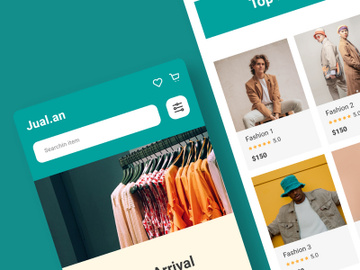 Jualan - Fashion Store Mobile Responsive UI Kit preview picture