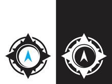 Compass logo template vector icon illustration design
