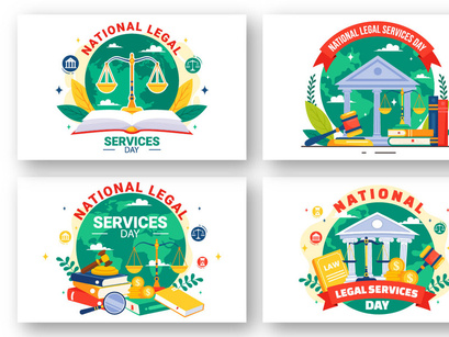 12 National Legal Services Day Illustration