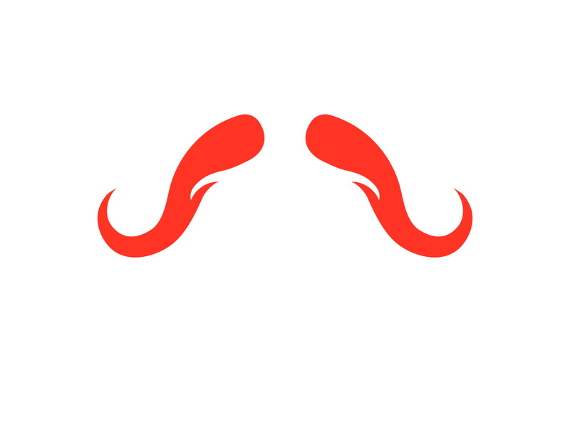 Devil horn red logo icon