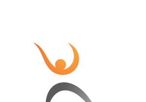 Human character logo sign