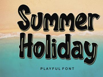 Summer Holiday - Playful font preview picture
