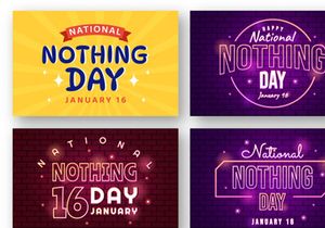 9 National Nothing Day Illustration