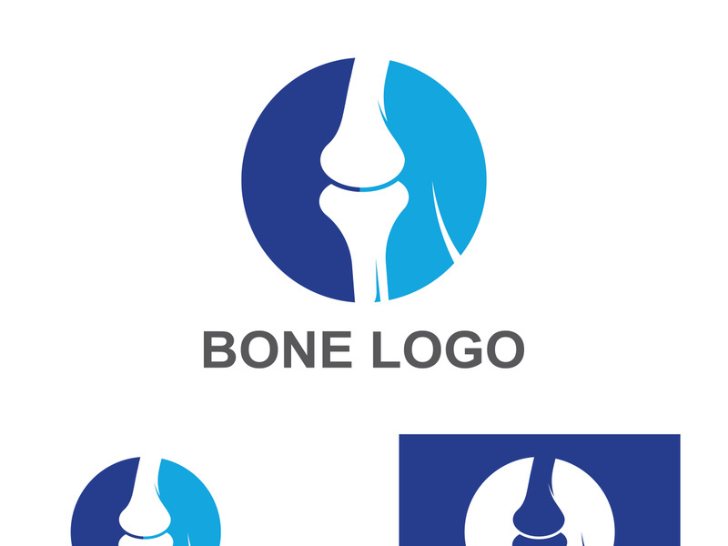 Bone logo design.logo for nursing, medical, orthopedic.