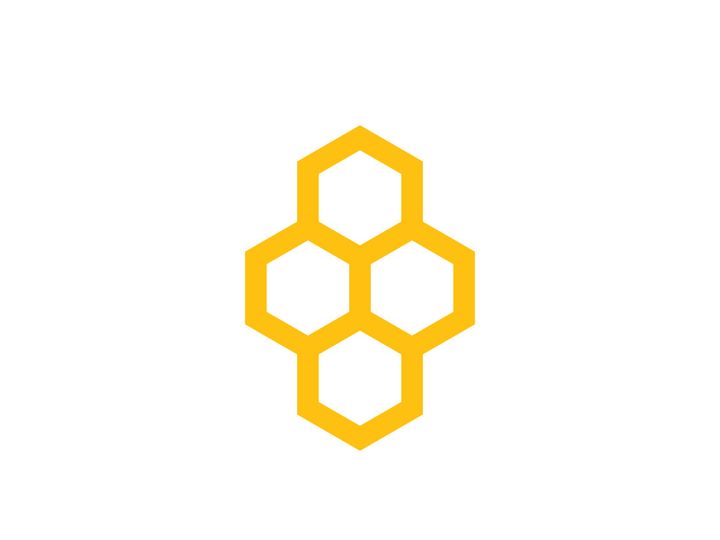 Bee icon design illustration