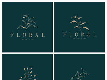 Elegant floral and leaf frame. Delicate botanical vector illustration for labels, spas, corporate identity, and wedding invitations preview picture