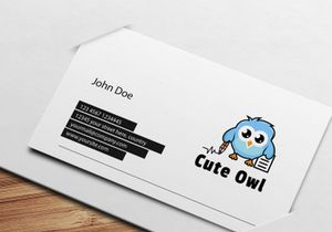 Cute Owls Learn - Logo Template