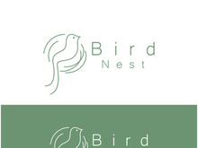 bird nest logo icon illustration design template, for bird farm, bird business, bird house, bird conservation with modern minimalist vector concept