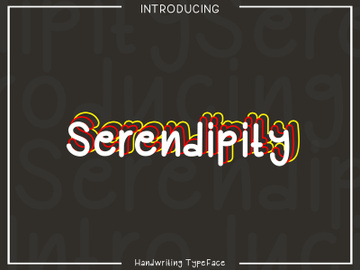 Serendipity Font preview picture