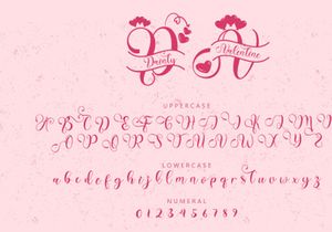 Dainty Valentine Monogram