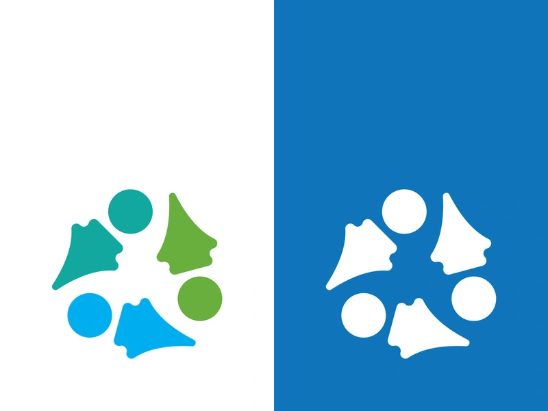 Community, network and social icon design template