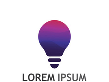 Lamp logo design with creative idea