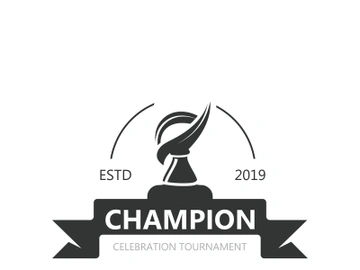 Trophy Logo winner, Sports Tournament Championship Cup Design. minimalist emblem sport, club shop simple icon preview picture