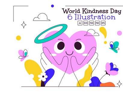 6 World Kindness Day Illustration