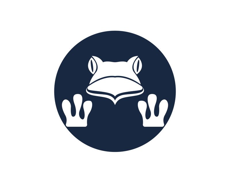 Frog icon logo for design