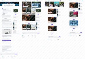 4 Blog Page UI KIT In 1