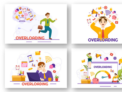 12 Overloading Business Illustration