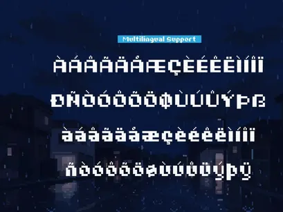 Rainy Pixelo | Pixelated Font