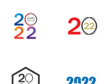 happy new year 2022 vector illustration design template