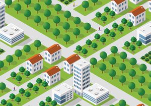 Seamless urban plan pattern map