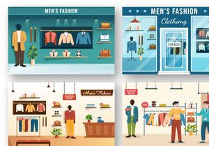 15 Fashion Men Trendy Outfits Illustration