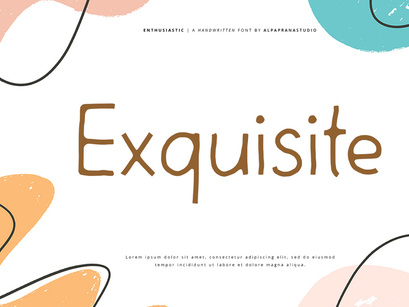 Enthusiastic - Handwritten Font