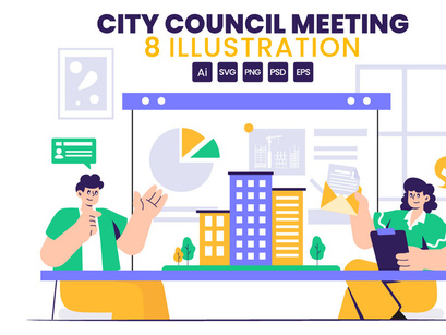 8 City Council Meeting Illustration