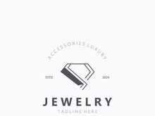 Jewelry Logo Template Design, diamond shop, accessories fashion Design, simple icon
