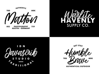 Hillbear - Handbrush Script Font