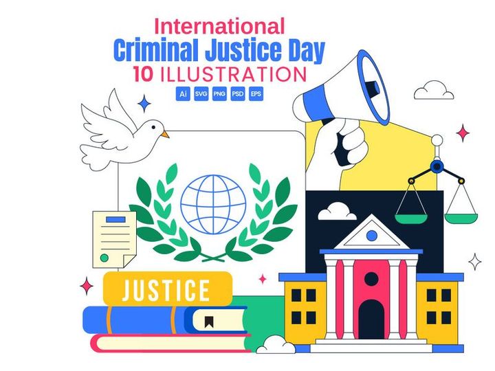 10 International Criminal Justice Day Illustration