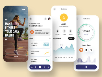 Fitness Tracker App Design preview picture