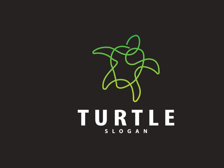 Turtle Logo Design Vector Illustration Symbol Template