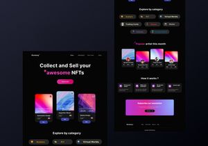 NFT Auction Landing Page - Blumbang