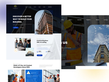Constructing buildings Company UI KIT preview picture