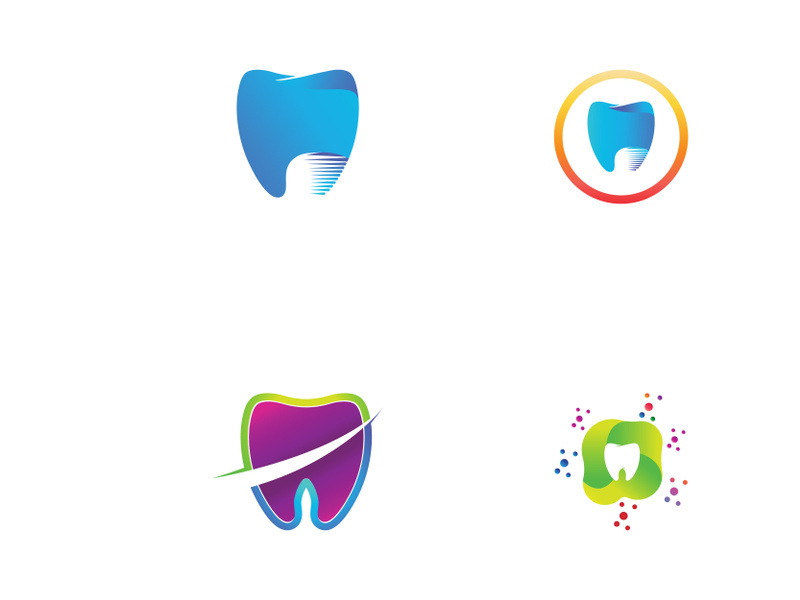 Dental abstract logo. Dental Health, dental care and dental clinic. Logo for health, dentist and clinic.