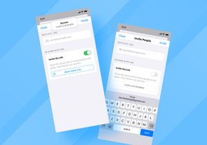 Document editor and collaboration ( Inviting people )